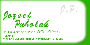 jozsef puholak business card